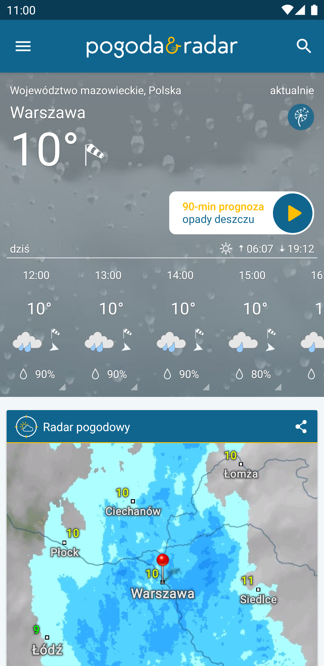 Aplikacja Pogoda Radar Na Androida I Ios